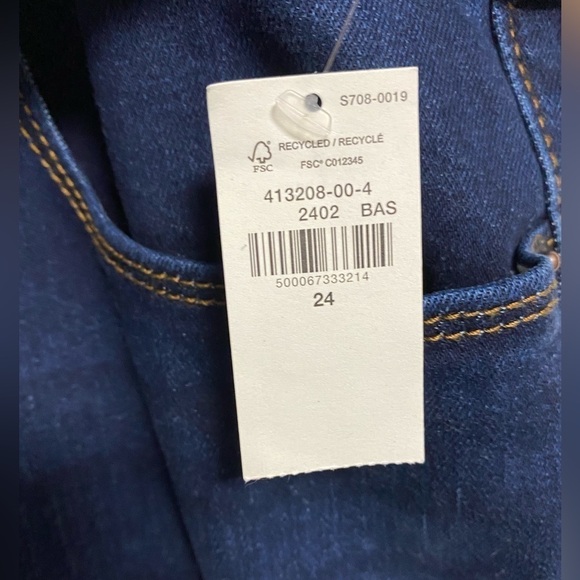 Old Navy Pop Skinny Icon Jeans, Plus Size 24 Blue Denim Slim Fit - Picture 9 of 12